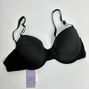 NEW Hanky Panky 38B Black Demi T-Shirt Bra Opaque Full Coverage